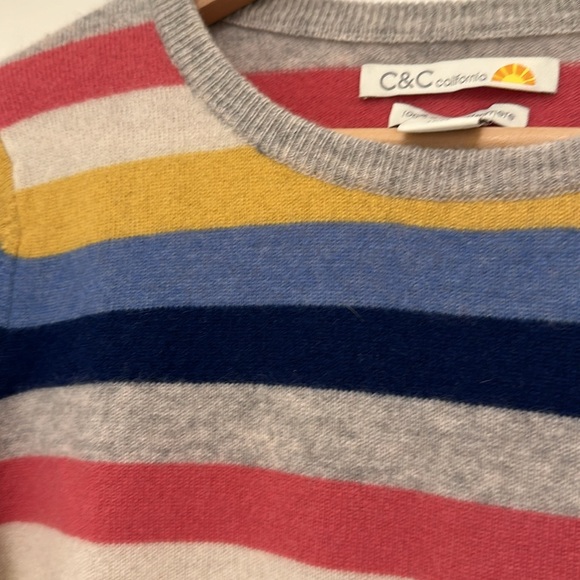 C&C California striped cashmere sweater - Picture 4 of 4
